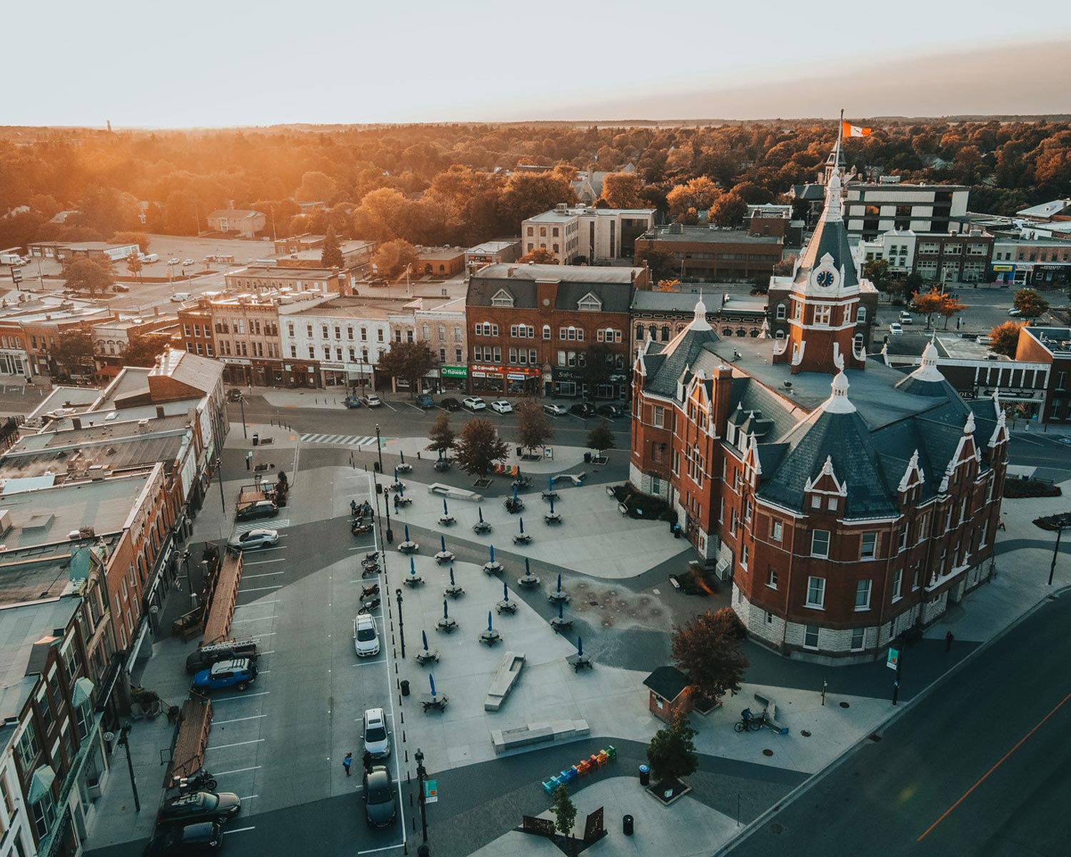Stratford | Aerial view of Stratford Ontario | Evolve Tours