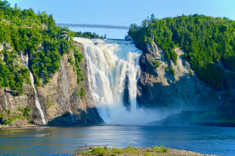 Montmorency Falls | Waterfalls cascading down cliff | Evolve Tours