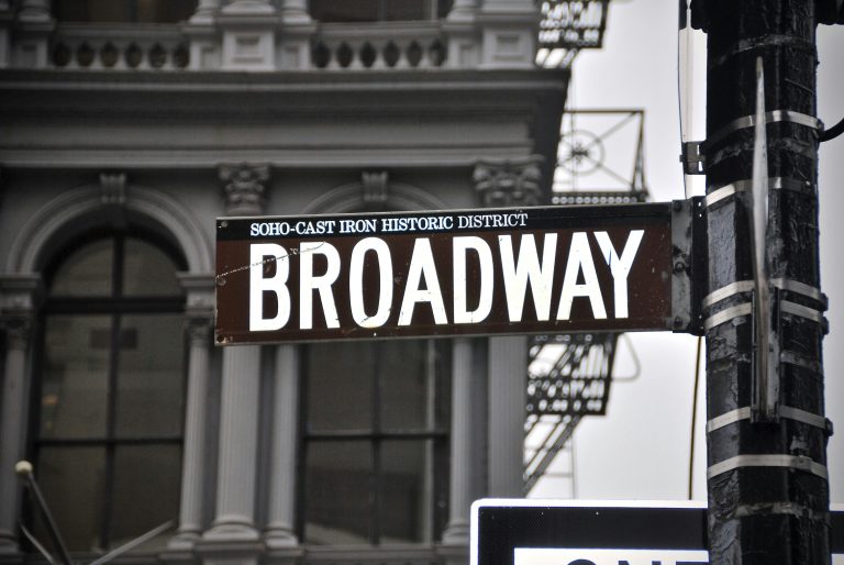 New York Trips | Broadway street sign | Evolve Tours