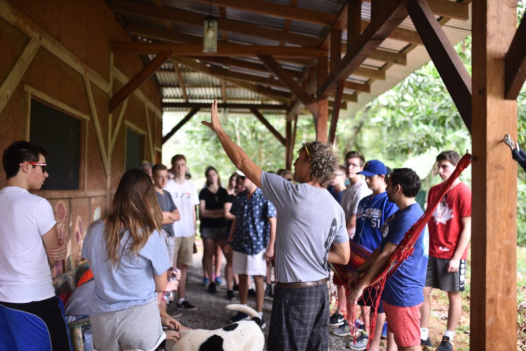 Costa Rica Trips | Students learning about permaculture design principles | Evolve Tours